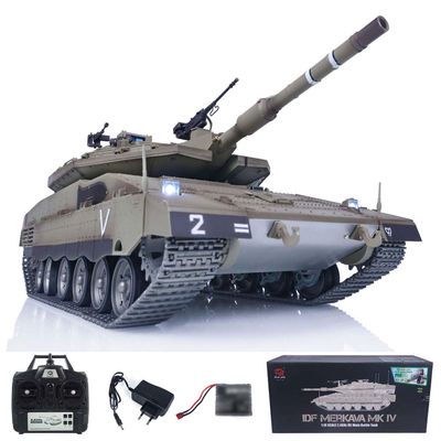 TOUCAN RC HOBBY HengLong 1/16 RC Battle Tank IDF Merkava MK IV with Full Metal Chassis Wheels