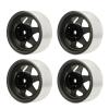RC Beadlock Wheel Rim, 4Pcs 8.9mm Metal for SCX10 90046 1.9 Inch RC Car Supplies (Gray) view 1