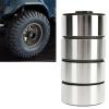 RC Beadlock Wheel Rim, 4Pcs 8.9mm Metal for SCX10 90046 1.9 Inch RC Car Supplies (Gray) view 2