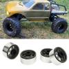 RC Beadlock Wheel Rim, 4Pcs 8.9mm Metal for SCX10 90046 1.9 Inch RC Car Supplies (Gray) view 3
