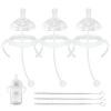 Straw Cup Soft Conversion Kit for Philips Avent Natural Baby Bottle, Toddler Transition Kit with Silicone Straw Top Nipple, Weighted Straw, Bottle Handle, Cleaning Brush, Spill-Proof, BPA-Free, 3-Pack view 1