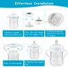 Straw Cup Soft Conversion Kit for Philips Avent Natural Baby Bottle, Toddler Transition Kit with Silicone Straw Top Nipple, Weighted Straw, Bottle Handle, Cleaning Brush, Spill-Proof, BPA-Free, 3-Pack view 3