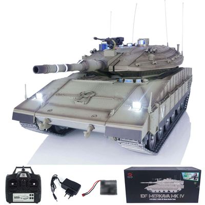 TOUCAN RC HOBBY HengLong 1/16 Military RC Battle Tank IDF Merkava MK IV Metal Chassis 3958