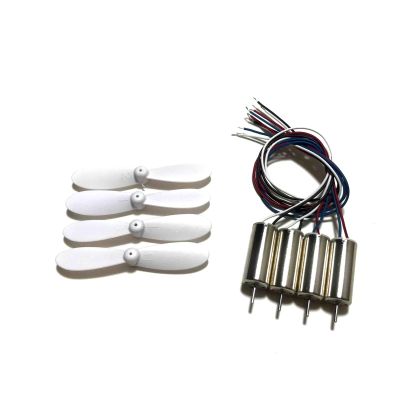 DAYUDDRICAR Drone Propellers Kit, for 4D V8 Mini Drone Quadcopter Propellers Blade Cw/CCW Motors Replacement for 4D V8 Drone Quadcopter Accessories (Color : White)