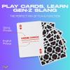 Gen Z Lingo Playing Cards | Travel Flashcards | Learn Gen Z Slang Vocabulary in A Fun & Easy Way | 52 Essential Translations view 2