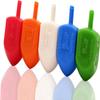 Hanukkah Dreidels Multicolor Plastic Chanuka Draydels with English Transliteration, Includes Dreidel Game Instruction Cards (500-Pack) view 2