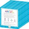 Hanukkah Dreidels Multicolor Plastic Chanuka Draydels with English Transliteration, Includes Dreidel Game Instruction Cards (500-Pack) view 3