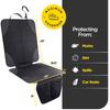 lebogner Car Seat Protector for Baby and Child  Non-Slip, Thick Padded Cover with 2 Mesh Pockets  1 Pack view 2