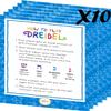 The Dreidel Company Wood Dreidel Bulk Solid Blue & White Wooden Hanukkah Dreidels Hand Painted with English Transliteration- Includes Game Instruction Cards (1000-Pack) view 4
