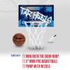 Franklin Sports UNC Over The Door Basketball Hoop - Kids Indoor Basketball Hoop with Mini Ball - Fan Shop Toy for Bedroom + Office - Over The Door Set view 2