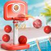 Bennol Outdoor Basketball Hoop Toys for Toddlers 3 4 5 6 7 8-12 Years Boys, Swimming Pool Basketball Hoop Outside Toys with 4 Balls, Poolside Basketball Game Toy for Kids Ages 4-8 8-12 view 1