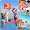 Bennol Outdoor Basketball Hoop Toys for Toddlers 3 4 5 6 7 8-12 Years Boys, Swimming Pool Basketball Hoop Outside Toys with 4 Balls, Poolside Basketball Game Toy for Kids Ages 4-8 8-12 view 4