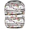 Crane Birds Flowers Baby Car Seat Cover for Baby Boys and Girls Breathable Lightweight Carseat Cover Baby Carrier Cover Soft Flexible for Girls Boys view 1
