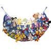 Amdermi Large Stuffed Animal Storage Net or Hammock for Wall Mounted Macrame Stuffed Animal Display For Boho Nursery Baby Boy Playroom Toy Organizers Pet Net-Blue view 1