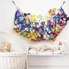 Amdermi Large Stuffed Animal Storage Net or Hammock for Wall Mounted Macrame Stuffed Animal Display For Boho Nursery Baby Boy Playroom Toy Organizers Pet Net-Blue view 2