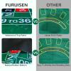 FURUISEN 70'' x 35'' Upgraded Waterproof Casino Roulette Tabletop Layout Mat with Carrying Bag, Anti-Slip Rubber Roulette Game Layout Table Top Cover for Parties, Home Entertainment, Game Night view 3