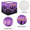 OMFUNS Cheerleaders Cheer Personalized Storage Basket 13x13 Purple Cheer Custom Collapsible Cube Storage Bin Fabric Storage Box Organizing for Closet Shelf Home Nursery Toy Basket view 3