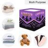 OMFUNS Cheerleaders Cheer Personalized Storage Basket 13x13 Purple Cheer Custom Collapsible Cube Storage Bin Fabric Storage Box Organizing for Closet Shelf Home Nursery Toy Basket view 4