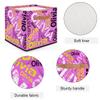 OMFUNS Personalized With Name Storage Basket 13x13 Pink Custom Collapsible Cube Storage Bin Fabric Storage Box Organizing for Closet Shelf Home Nursery Toy Basket view 3