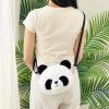 Amamcy Cute Stuffed Animal Purse for Girls 3D Bear Panda Head Crossbody Bag Fluffy Pig Frog Shoulder Bag Plush Animal Bag view 2