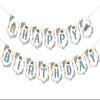 Cowboy Happy Birthday Banner, Blue Western Cowboy Birthday Decorations, Cowboy Themed Banner, First Rodeo Birthday Party Supplies view 1