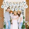 Cowboy Happy Birthday Banner, Blue Western Cowboy Birthday Decorations, Cowboy Themed Banner, First Rodeo Birthday Party Supplies view 4