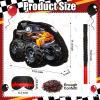 Fulmoon 3D Truck Piata 16 Inch Monster Truck Piata Construction Piata with Stick Blindfold Confetti Boys Birthday Party Supplies for Birthday Mexican Party Decorations Carnival Events (Novel) view 2