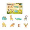 PicassoTiles Magnet Building Blocks 8 Safari Animal Magnetized Action Figures Compatible with Magnetic Assembly Build Tile Toys Accessory Toyset STEAM Educational Learning Girls Boys Ages 3+ PTA22 view 1