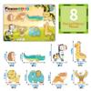 PicassoTiles Magnet Building Blocks 8 Safari Animal Magnetized Action Figures Compatible with Magnetic Assembly Build Tile Toys Accessory Toyset STEAM Educational Learning Girls Boys Ages 3+ PTA22 view 3