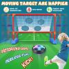 Ocditikl 2-in-1 Moving Kick Toss Games for Kids Ages 4-12, Light Up Hover Soccer Ball with Animal Bean Bag Toss, Indoor Outdoor Birthday Toys for 4 5 6 7 8 9 10 11 12 Year Old Boys Girls view 2