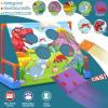 Ocditikl 2-in-1 Moving Kick Toss Games for Kids Ages 4-12, Light Up Hover Soccer Ball with Animal Bean Bag Toss, Indoor Outdoor Birthday Toys for 4 5 6 7 8 9 10 11 12 Year Old Boys Girls view 3