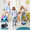 Ocditikl 2-in-1 Moving Kick Toss Games for Kids Ages 4-12, Light Up Hover Soccer Ball with Animal Bean Bag Toss, Indoor Outdoor Birthday Toys for 4 5 6 7 8 9 10 11 12 Year Old Boys Girls view 4