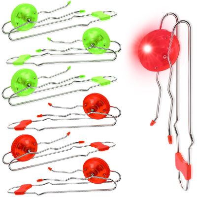 Sumind 6 Pcs Retro Magnetic Gyro Wheels Toy Light up Gyroscope Rails Twirler Kids Sensory Trick Yoyo Sensory Magic Fidget Toys Gifts for Boys Girls(Wave Rail,Green, Red)