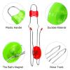 Sumind 6 Pcs Retro Magnetic Gyro Wheels Toy Light up Gyroscope Rails Twirler Kids Sensory Trick Yoyo Sensory Magic Fidget Toys Gifts for Boys Girls(Wave Rail,Green, Red) view 3
