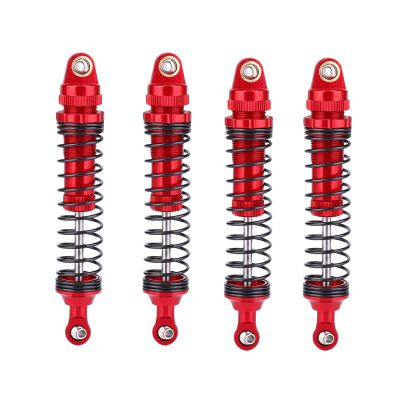 4pcs RC Shock Absorber Kit, Aluminium Alloy Absorber Damper Upgrades Parts for SCX10 D90 1/10 RC Crawler Car (110mm) 1/10 Rc Shocks 110Mm