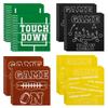 100pcs Football Napkins Disposable Football Paper Luncheon Napkins Set for Football Party Decorations Football Game Day Event Birthday Party Supplies, 4 Designs Football Napkins view 1