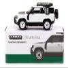 Tarmac Works Defender 90 White Metallic with Roof Rack Lamley Special Edition Global64 Series 1/64 Diecast Model T64G-019-WH view 1