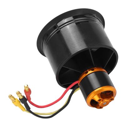 RC Ducted Fan, High Performance 12 Blades, EDF Fan, 50mm Brushless Motor for RC Airplanes, Drones, and Model Building