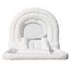 Bounceland Daydreamer Cloud Bounce House w/Ball Pit, Neutral Bouncer with Slide, 11.8 ft L x 6.9 ft W x 5.9 ft H, UL Blower Included, Basketball Hoop, 30 Pastel Plastic Balls, Trendy Bouncer for Kids view 1