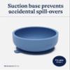 Lalo Suction Bowls - 2 Pack, 100% Silicone Non-Toxic BPA-Free Baby Bowls with Suction Base To Prevent Accidental Tip-Overs - Silicone Bowls For Babies And Toddlers - Blueberry view 4