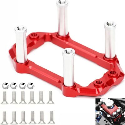 Aluminum Steering Servo Mount Bracket for ARRMA 6S 1/7 Fireteam Mojave 1/8 Kraton Notorious Outcast Typhon Talion Upgrades Parts,Replace# AR320193 AR320430 (Red)