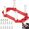 Aluminum Steering Servo Mount Bracket for ARRMA 6S 1/7 Fireteam Mojave 1/8 Kraton Notorious Outcast Typhon Talion Upgrades Parts,Replace# AR320193 AR320430 (Red) view 1