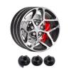 AMK Aluminum RC Hand Wheel, Remote Controller Accessories Steering Wheel with Brake Discs Calipers for RC Crawler Cars Boat Drones Transmitter Upgrades (Black) view 1
