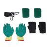 LIYUANJUN 120FT Zip Line Kit, Stainless Steel Spring Brake Zipline Kit with Rubber Heads&Safety Belt&2 Pair Gloves&2 Tree Protection Mats Park Backyard Zipline 330lbs Max Adjustable Helmet view 3