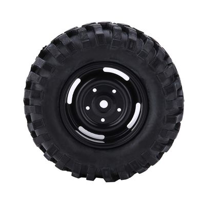 1:10 Scale RC Tires, Durable Rubber Off Road Tires 4 Pack for Rock Crawling and All-Terrain RC Car Enthusiasts