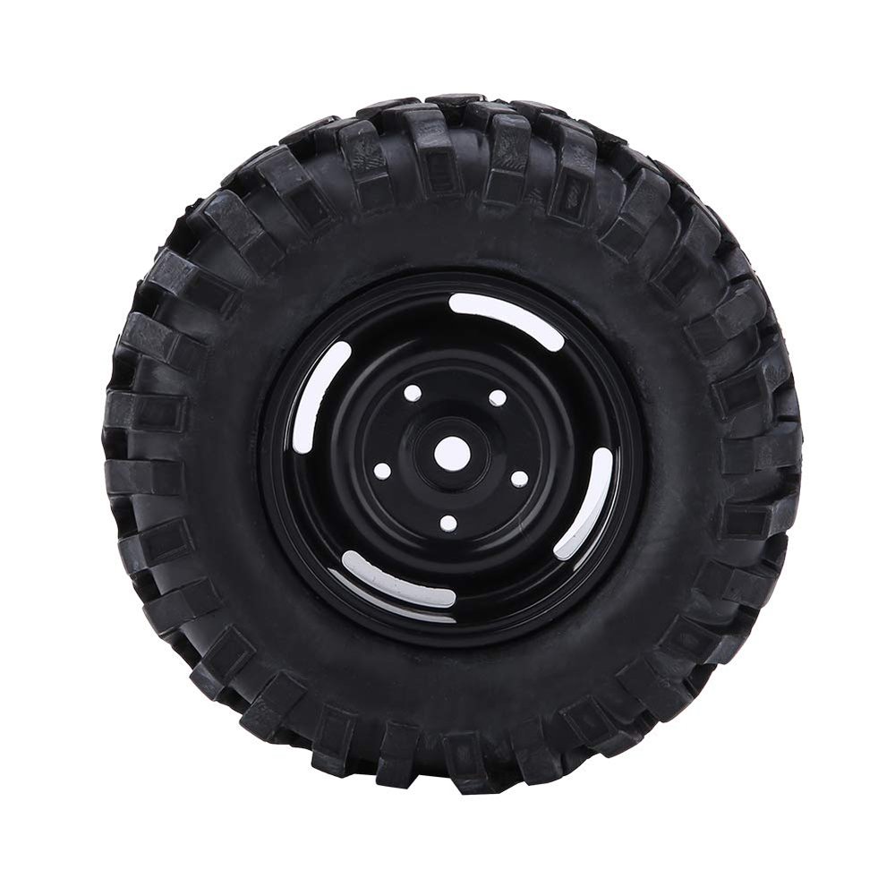 1:10 Scale RC Tires, Durable Rubber Off Road Tires 4 Pack for Rock Crawling and All-Terrain RC Car Enthusiasts