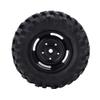 1:10 Scale RC Tires, Durable Rubber Off Road Tires 4 Pack for Rock Crawling and All-Terrain RC Car Enthusiasts view 1