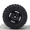1:10 Scale RC Tires, Durable Rubber Off Road Tires 4 Pack for Rock Crawling and All-Terrain RC Car Enthusiasts view 2