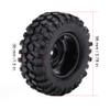 1:10 Scale RC Tires, Durable Rubber Off Road Tires 4 Pack for Rock Crawling and All-Terrain RC Car Enthusiasts view 3