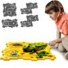 4 Year Old Boy Birthday Gift, Puzzle Racer Kids Car Track Set Puzzle Racer Car Track Set with Roadmap (Land 5 PCS) view 1